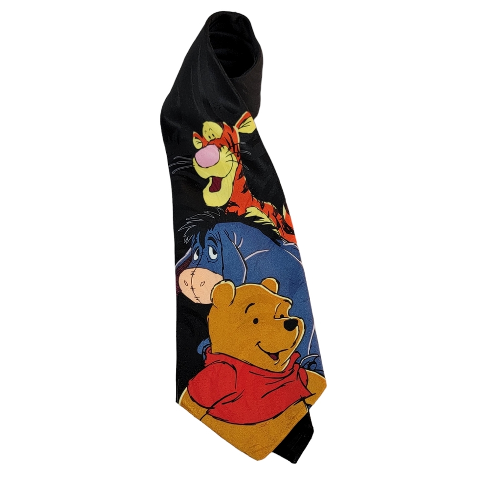 Disney Pooh Winnie the Pooh Tigger and Eeyore Cartoon Men's Tie